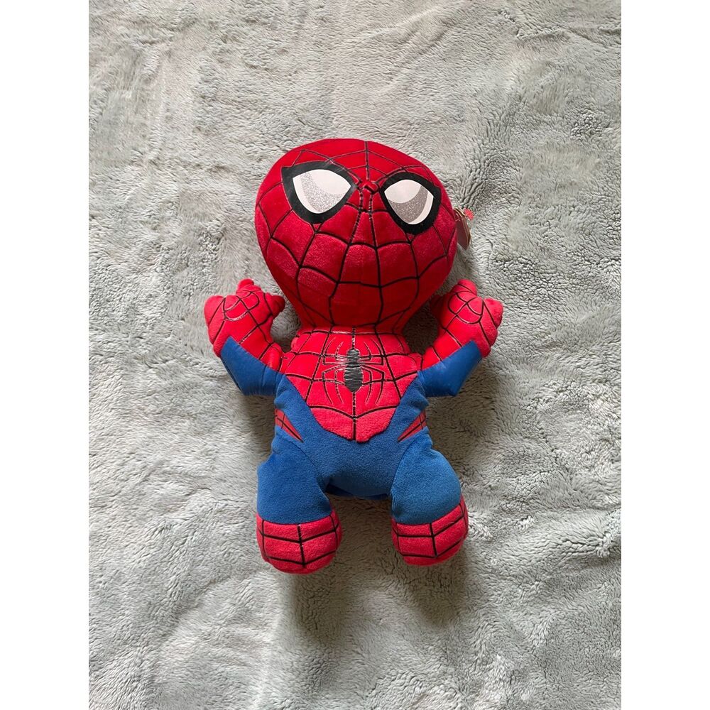 Ty Beanie Babies Marvel Spider Man Plush New with Tags Avengers Stuffed Animal